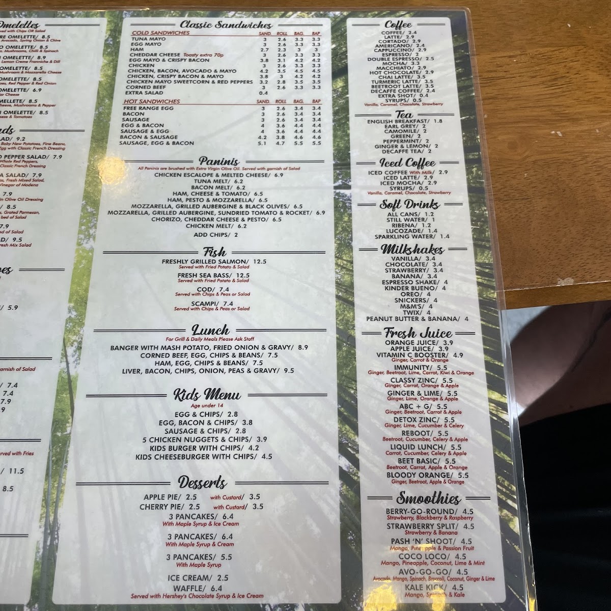Menu The Full Monty-1