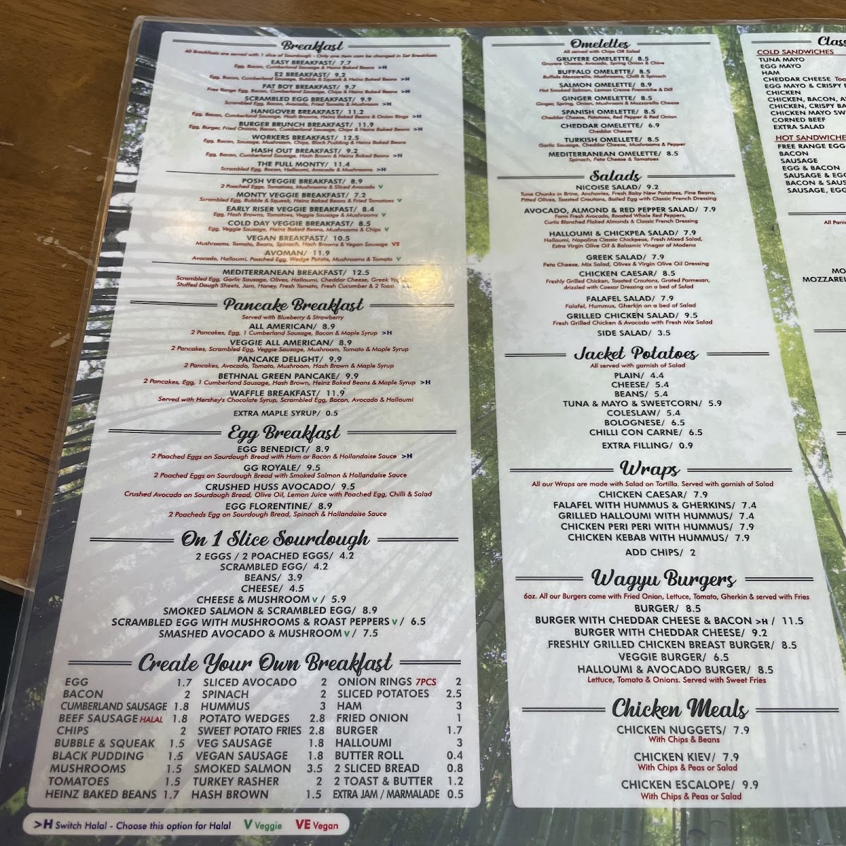 Menu The Full Monty-2